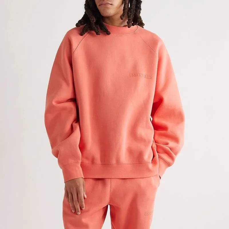 

Спортивный свитер с надписью, круглым вырезом и двойной нитью