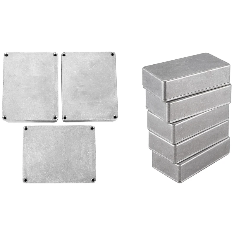 

3X 1590BB Aluminum Metal Stomp Box Case Enclosure Guitar Effect Pedal & 5 Pcs 1590B