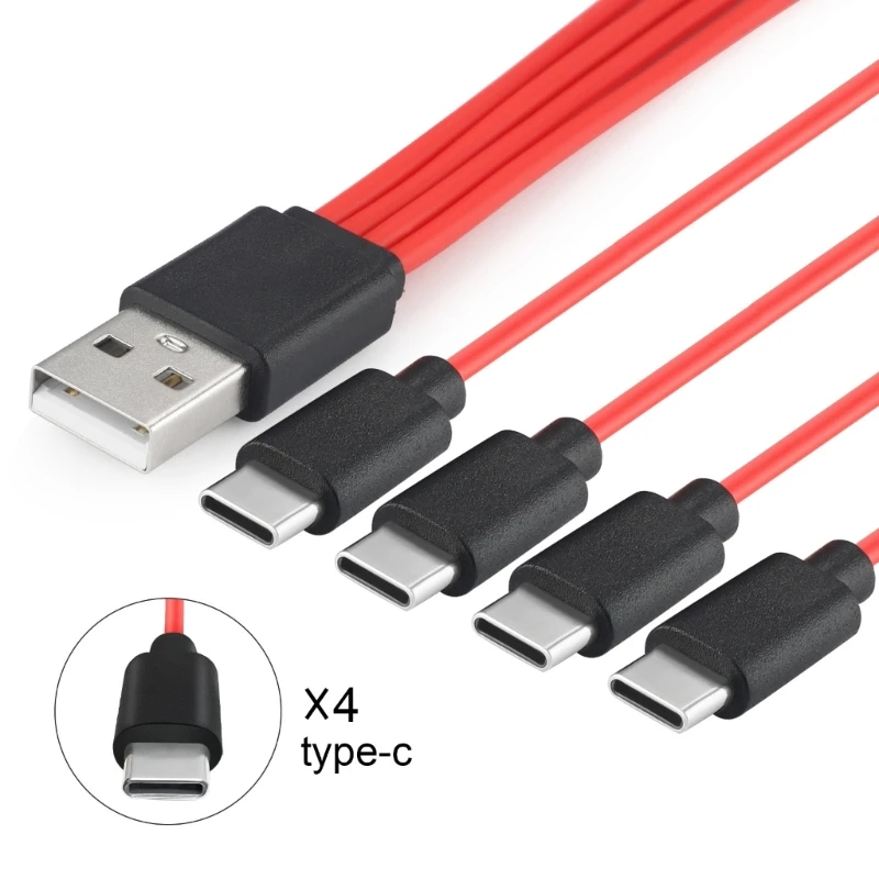 5 В телефон 4 в 1 конвертер Type-C USB-разветвитель зарядный кабель адаптер шнура