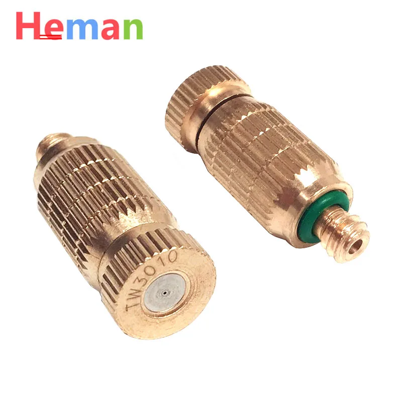 Free Shipping 50pcs High Pressure 25-80bar Fog Misting Nozzle 0.1-0.8mm Atomizer Greenhouse Humidify Water Spray Patio Mist