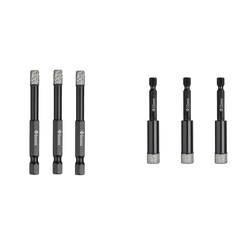 

AT35 Dry Diamond Drill Bits 1/4Inch With Quick Change Hex Shank,Diamond Hole Saw For Granite Porcelain Tile Ceramic,Dia
