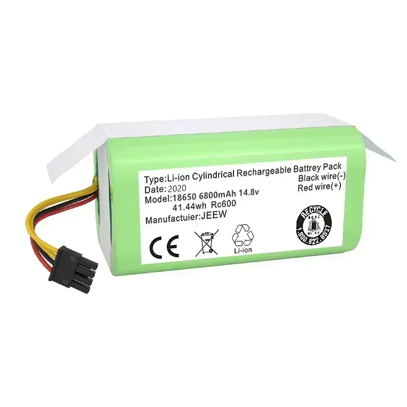 100% новинка 14 4 В 6800 мАч литий-ионный аккумулятор для Cecotec Conga 1290 1390 1490 1590 Staubsauger Genio