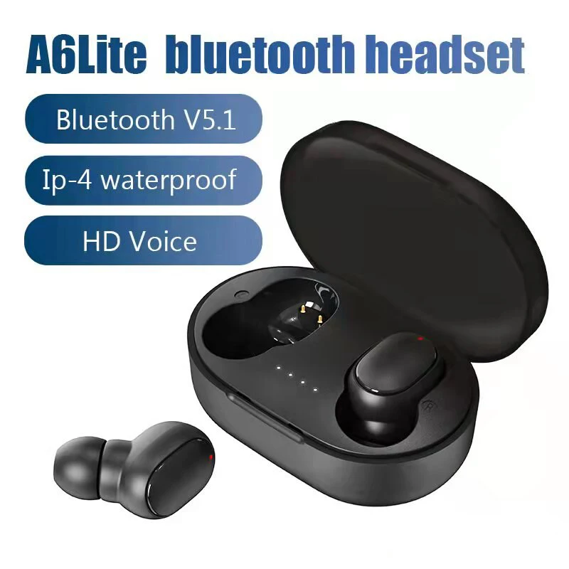 

Original A6S TWS Headset Wireless Earphones Bluetooth Headphones Sport Stereo Fone Bluetooth Earbuds PK E6 E7 Y50 Y30 I7 MINI I9