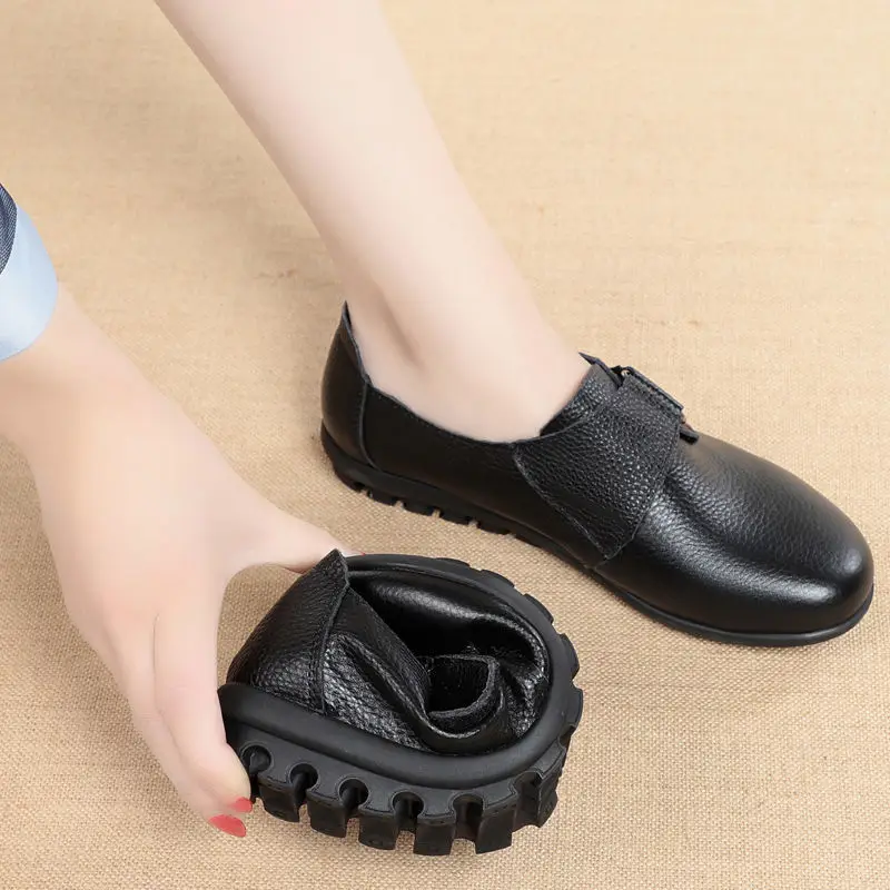 

Shoes for Women 2022 Spring Wedge Female Black Flats Ladies Office Nurse Shoes Mom Casual Shoes