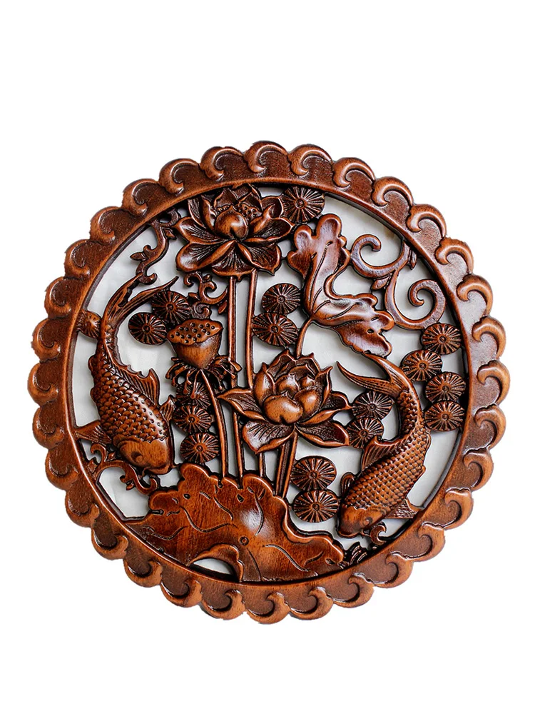 

Solid Wood Carving Decorative Board, Home Antique, Chinese Style, Hollowed Out, Carpenter Making, Decorative Painting