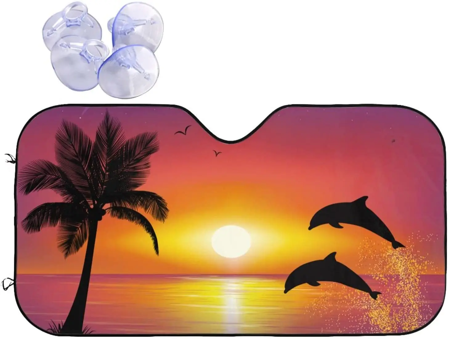 

Тропический пляжный солнцезащитный козырек для лобового стекла автомобиля, солнцезащитный козырек, складной козырек для грузовика, внедорожника