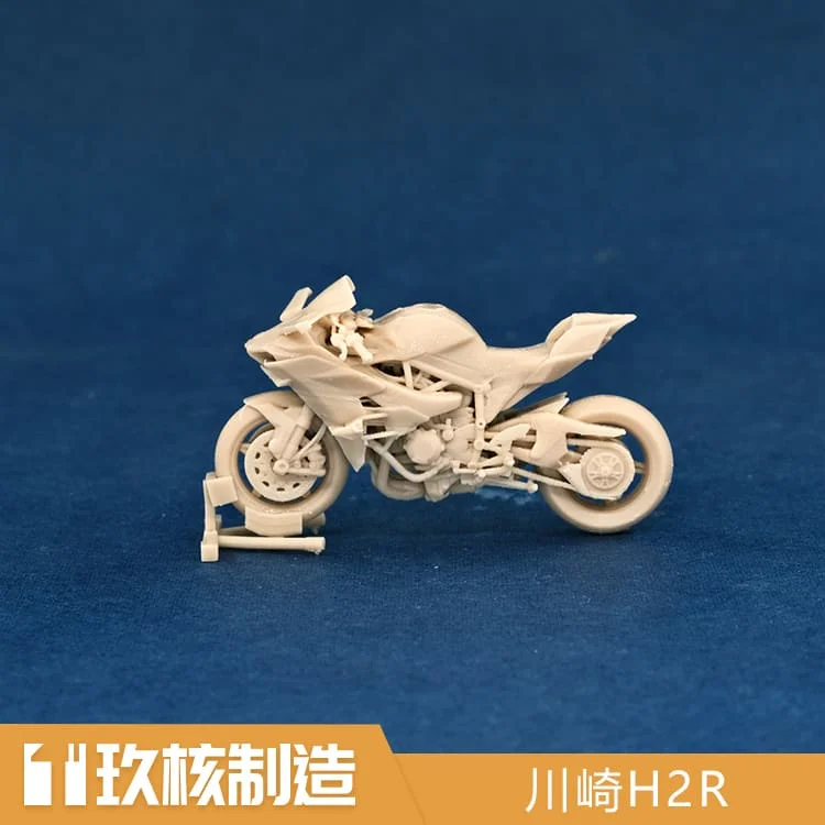 

Мотоциклетная гоночная модель аксессуары для сцены мотоцикла 1/64H2R Kawasaki ninja Resin Plastic DIY
