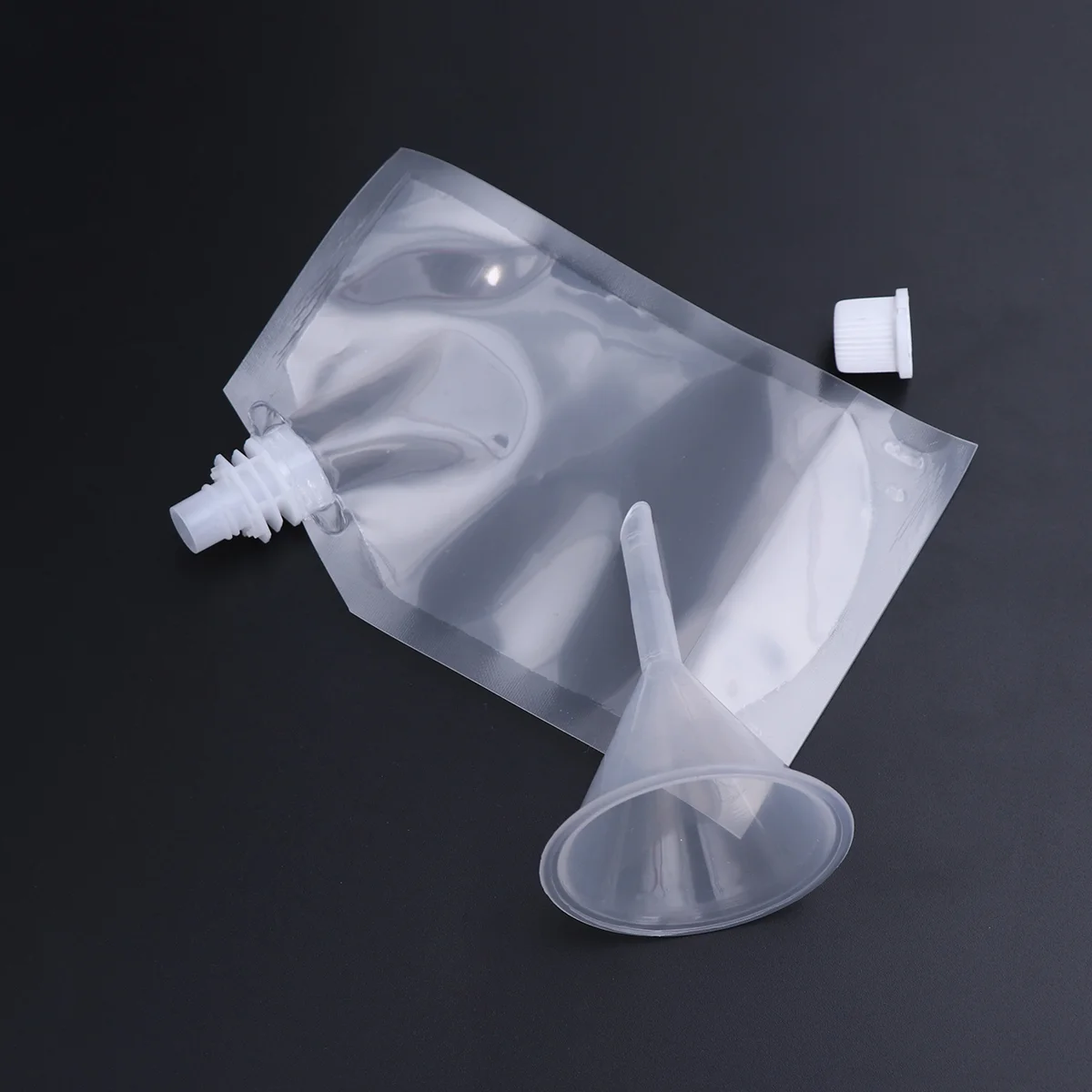 

10 Pcs Pouch Bag Whiskey Decanter Flask Plastic Drinks Flasks Travel Clear Bottles