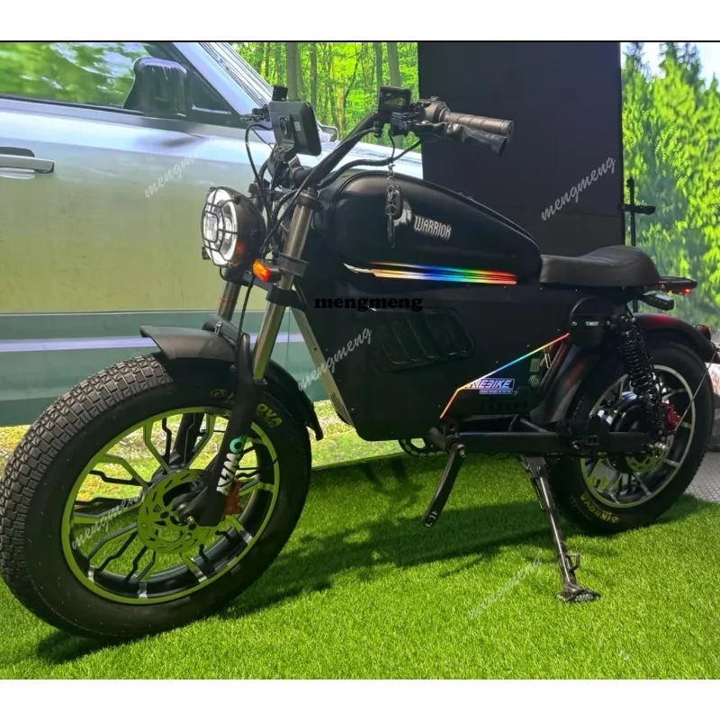 Фото Электрический велосипед Black Warrior 3000W 60V 45AH из алюминиевого сплава с NFC-подключением и функцией антивандального разблокирования №2