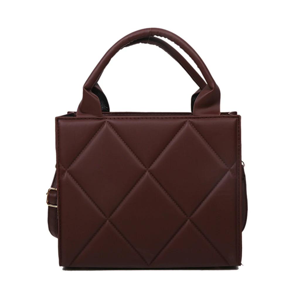 Women Shoulder Bag 2022 Luxury Handbags Trendy Plaid Pu Leather Crossbody Bags Fashion Womens Top Handle Bag Designer Brand Bags