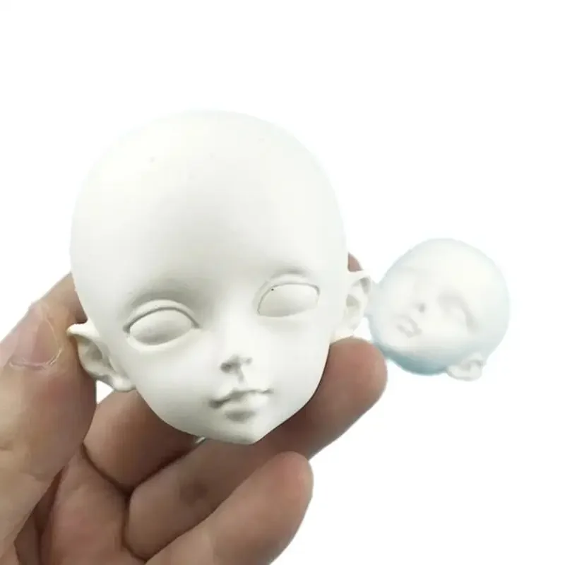Фото Цельная полимерная глина, голова Sculpey, инструменты ручной работы, 3D детское лицо, силиконовые формы, форма для человеческого лица, модифицированные аксессуары для кукол «сделай сам» №2