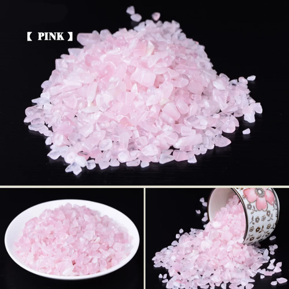 

50g natural rose quartz white crystal mini rock mineral specimen healing can be used for aquarium stone home decoration crafts