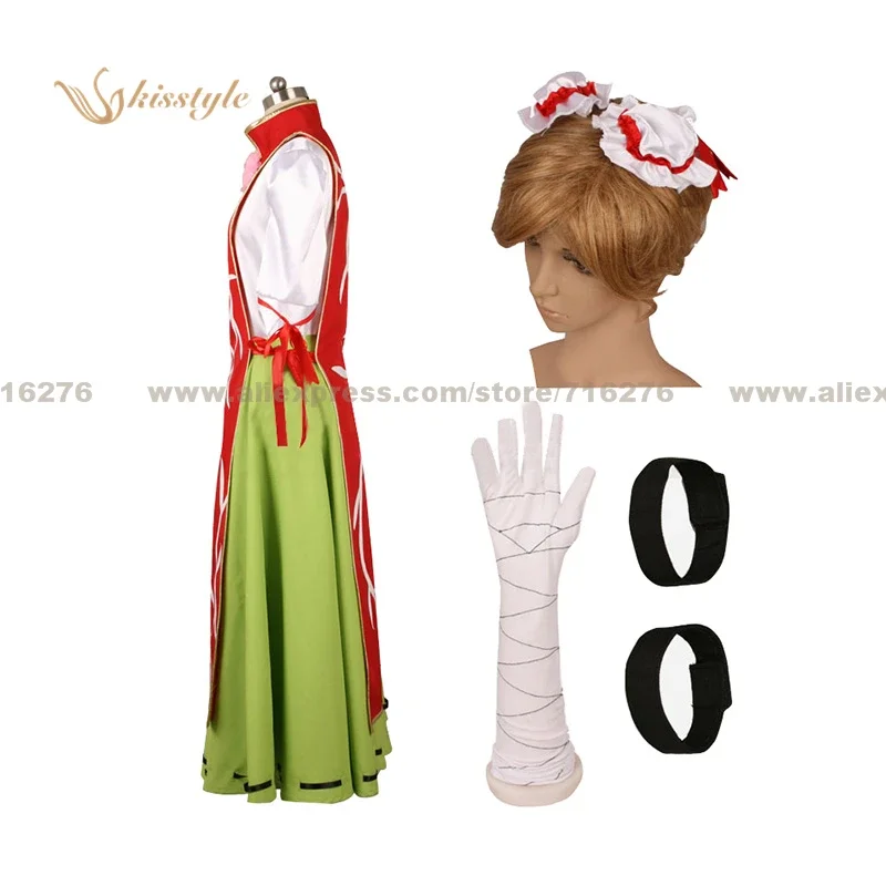 Kisstyle модный Touhou Project Toho Shrine Maiden Wild and Horned Pustelnik Ibaraki Kasen униформа одежда косплей