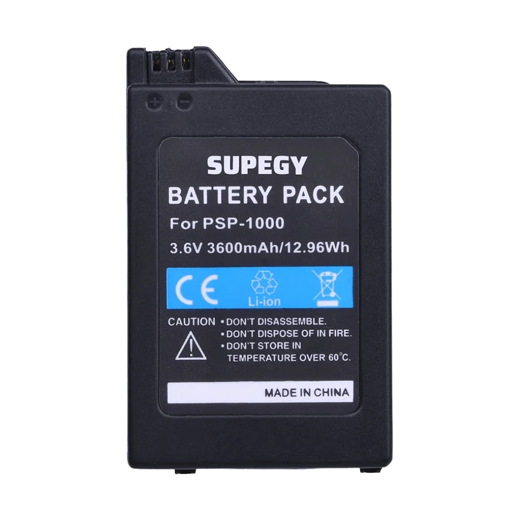 Фото 4 шт./компл. 3.6V 3600mAh PSP-1000 PSP1000 PSP 1000 НОВЫЕ перезаряжаемые аккумуляторные батареи для замены в консоли Sony PlayStation №2