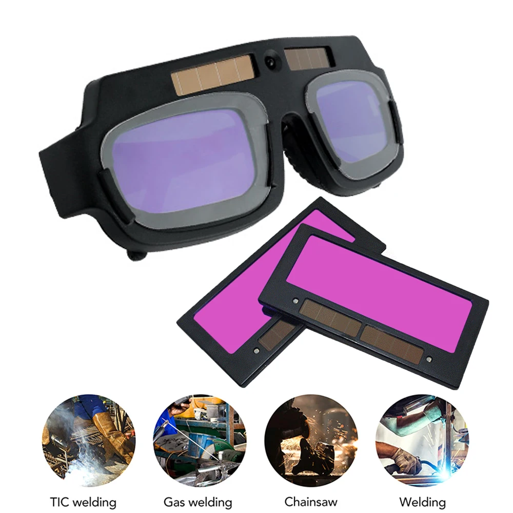 

Welding Goggle True Color View Optical Clarity Solar Eye Protection Welder Cap Lens Automatic Darkening Dimming Welding Glasses