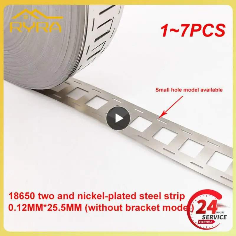 

1~7PCS 2P 21700 0.15mm Nickel Plated Steel Strip Sheet Nickel Tape Holder High Purity Pure Nickel Belt For Lithium Batteries