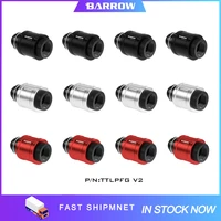 barrow 4pcslot water cooling stop valve fitting male to female switchwater stop valve for computer water cooling kit g14