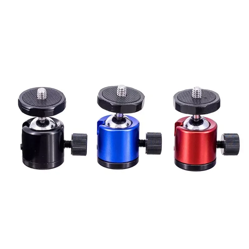 

Mini Ball Head 1/4\" Screw Mount 360 Swivel Metal Stand Holder for DSLR Camera