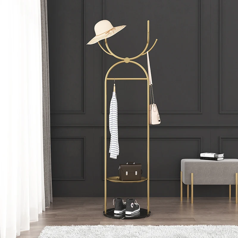 

Creative Clothing Rack Stand Entrance Storage Multifunction Coat Racks Shoes Floor Bedroom Perchero De Pie Library Furniture