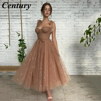 century sexy blush pink short a line sequined prom dress sweetheart straps evening dress with pockets party dress robe de bal