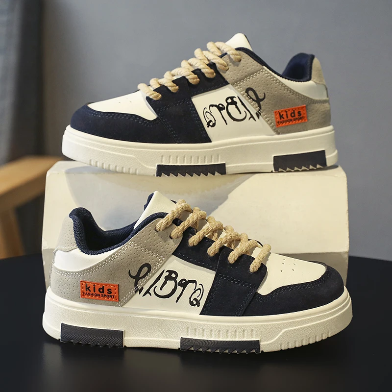 

Hot Sale Kids Skate Shoes Sneakers For Boys Girls Children Lightweight Sport Running Trainers Toddlers Baby Lace-up Casual Shoes