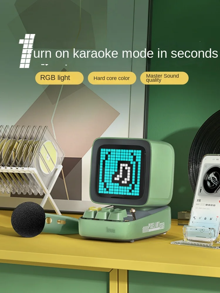 Bluetooth-Колонка Divoom Пиксельная колонка с будильником маленькая настольный