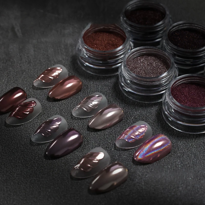 1 коробка волшебное зеркало для ногтей блестки нерегулярная вспышка блестящие
