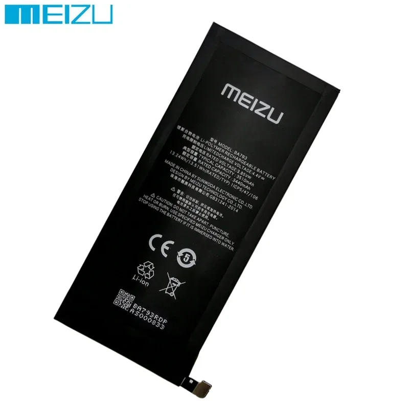 2024 100% оригинал для Meizu Pro 7 Plus M793Q M793M M793H аккумулятор большой емкости BA793 сменные