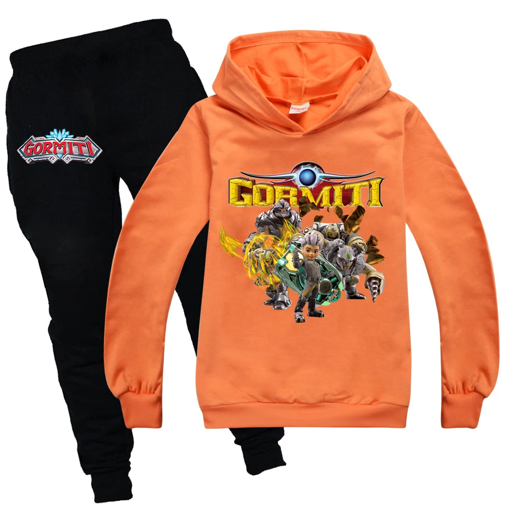 

2-15Y Clothing Set Kids Game Gormiti Thin Hoodies for Teens Girls/Boys Thin Sweatshirt Fall Spring Autumn Long Sleeve Coat