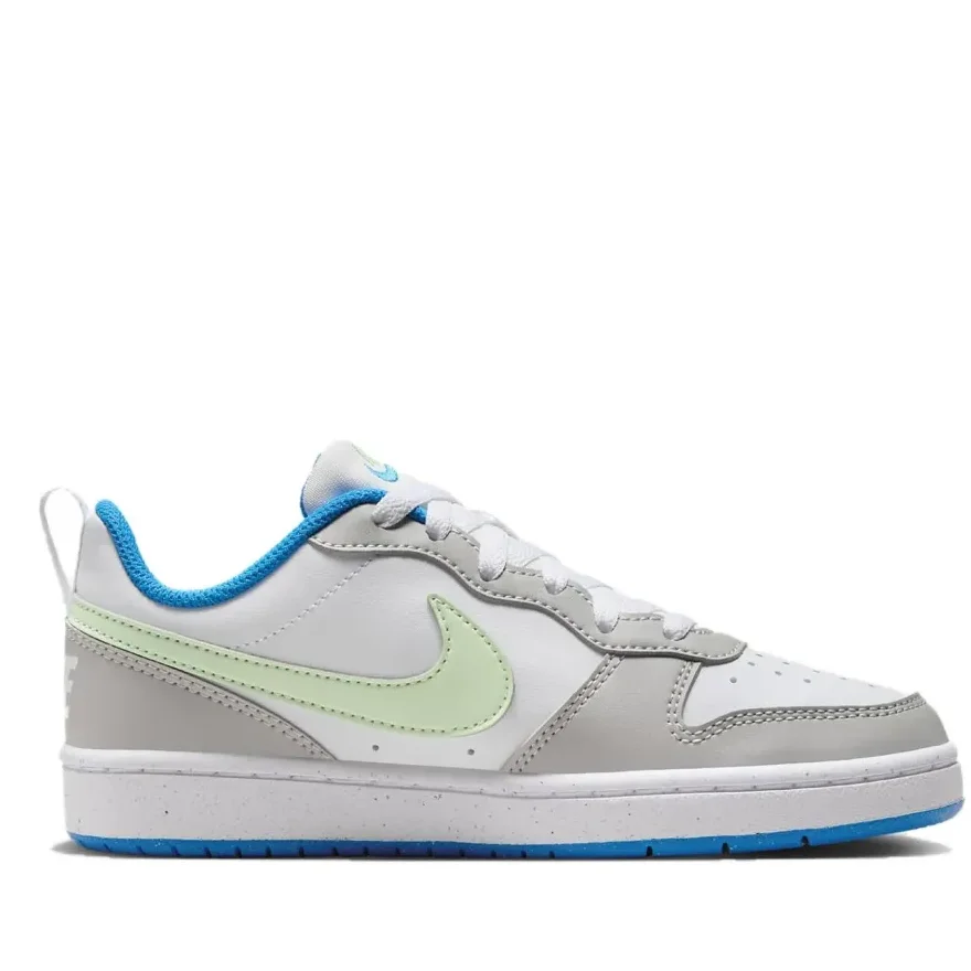 Детские низкие кроссовки Nike Court Borough Plaid Sports Mint Cool Grey для подростков