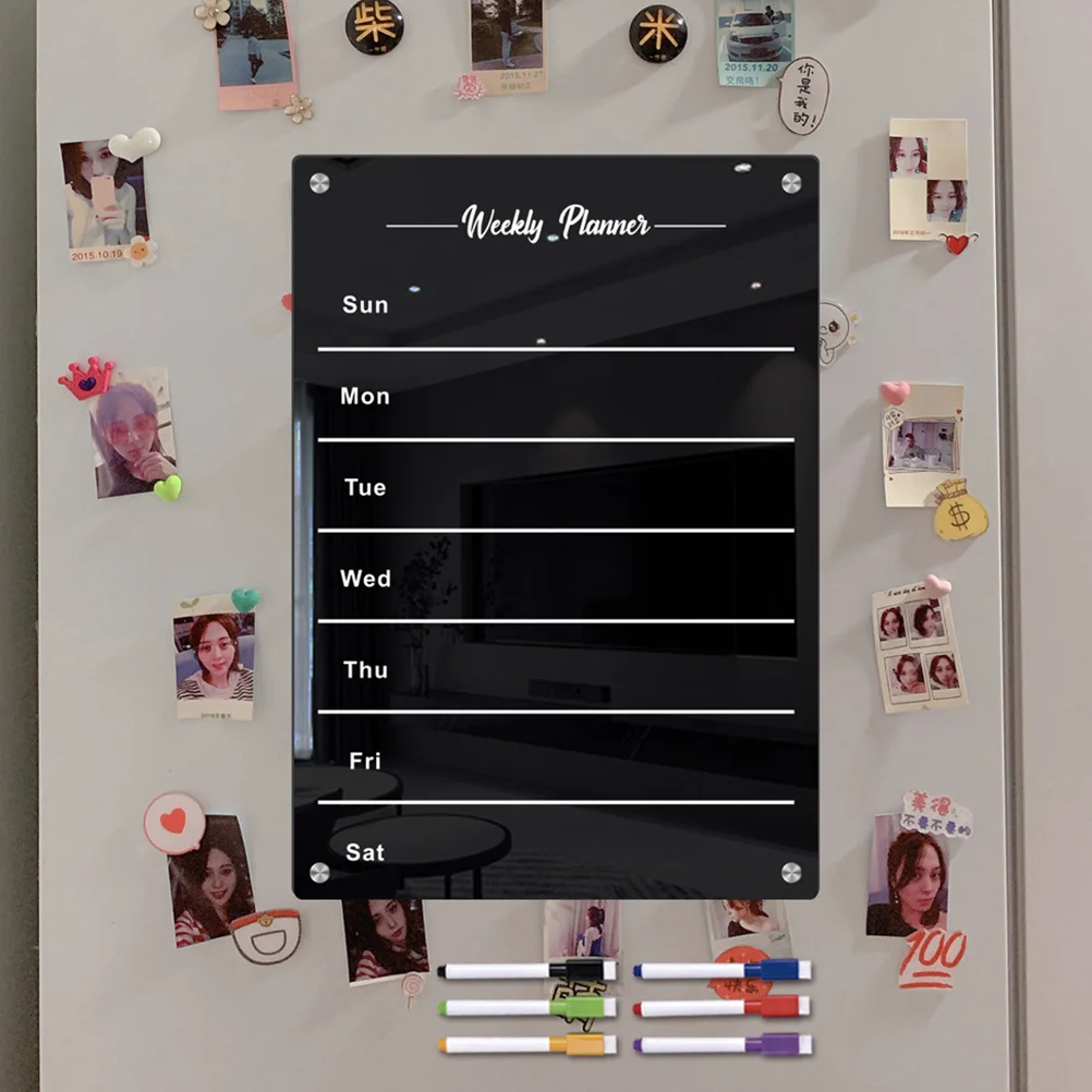 

Refrigerator Do List Board Wall Magnetic Dry Erase Schedule Daily Planning Kitchen Acrylic Planner