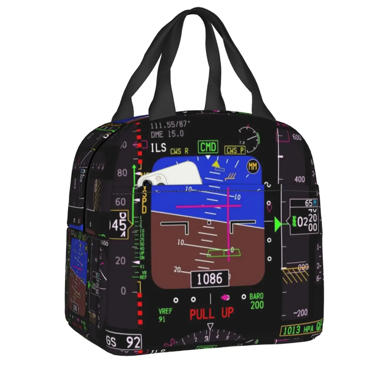 Фото Пользовательские Boeing 737NG PFD изолированные сумки для обеда женские авиационные самолеты-авиаторы портативный термохолодильник коробка для бенто кемпинг путешествия №1