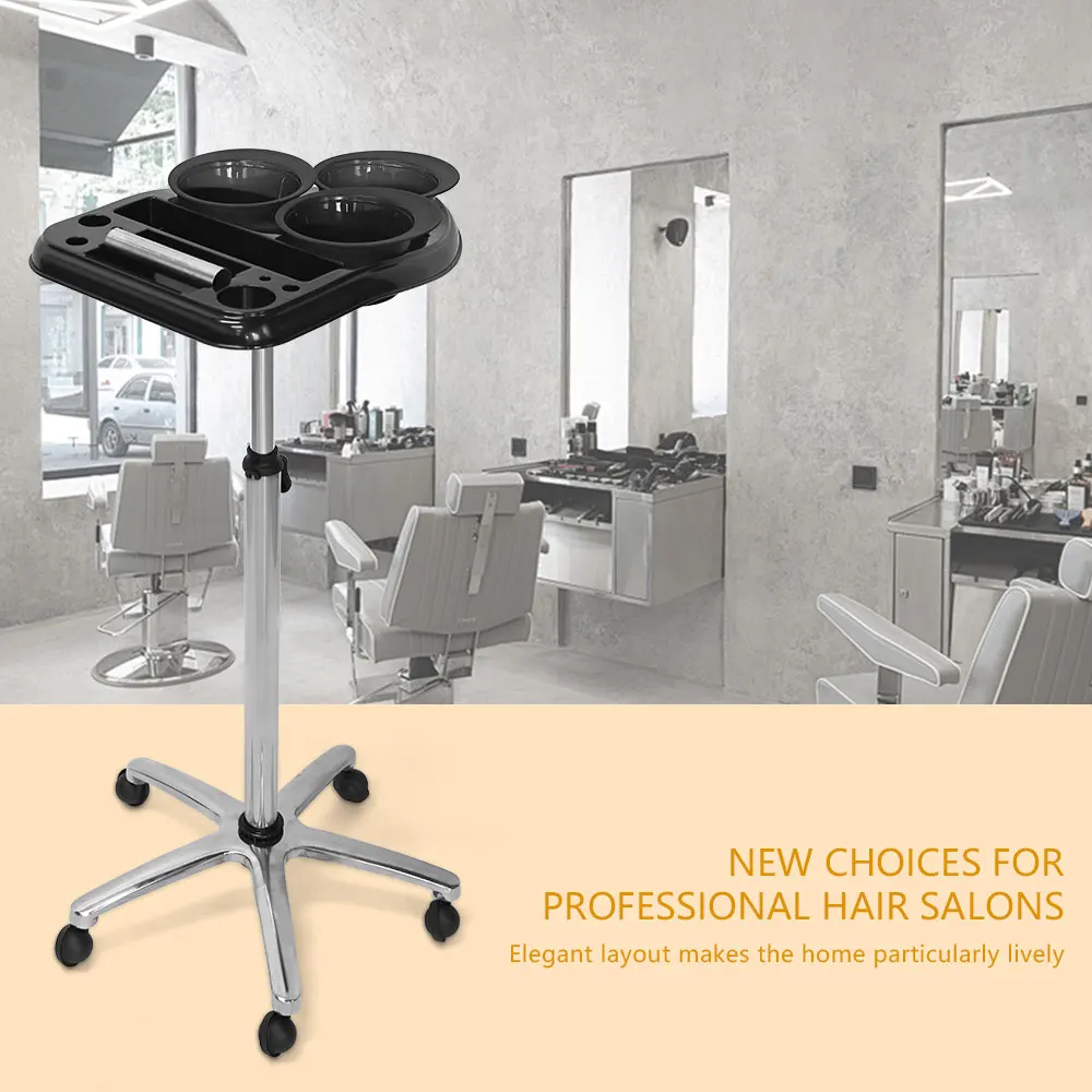 Салонный поднос на колесах — алюминиевый для татуировок премиум-класса