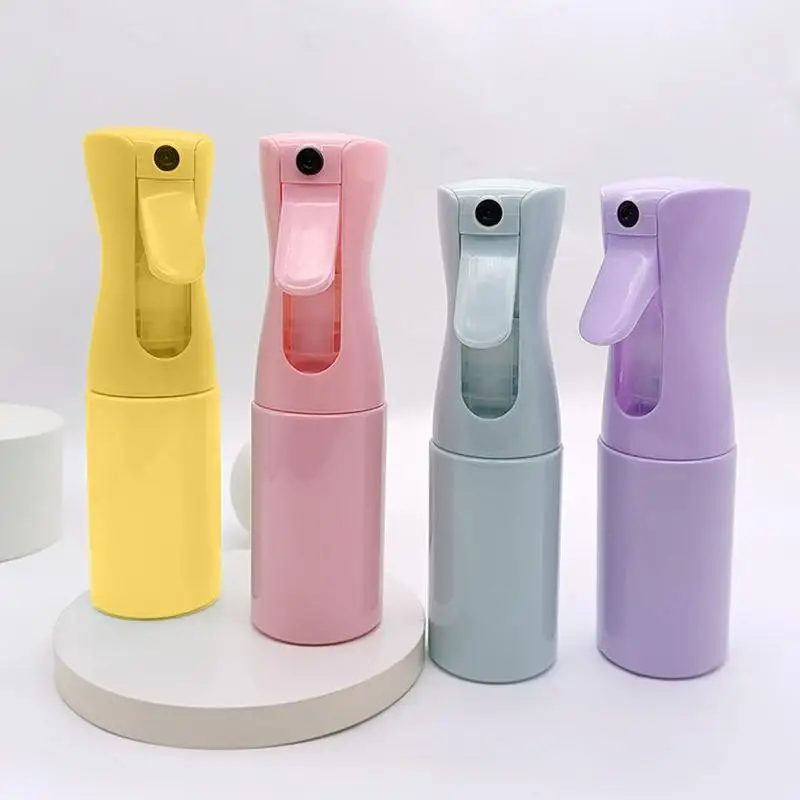 

300ml Hair Spray Bottle ABS Material High Pressure Continuous Spray Watering Can For Hairdressing 5 Color