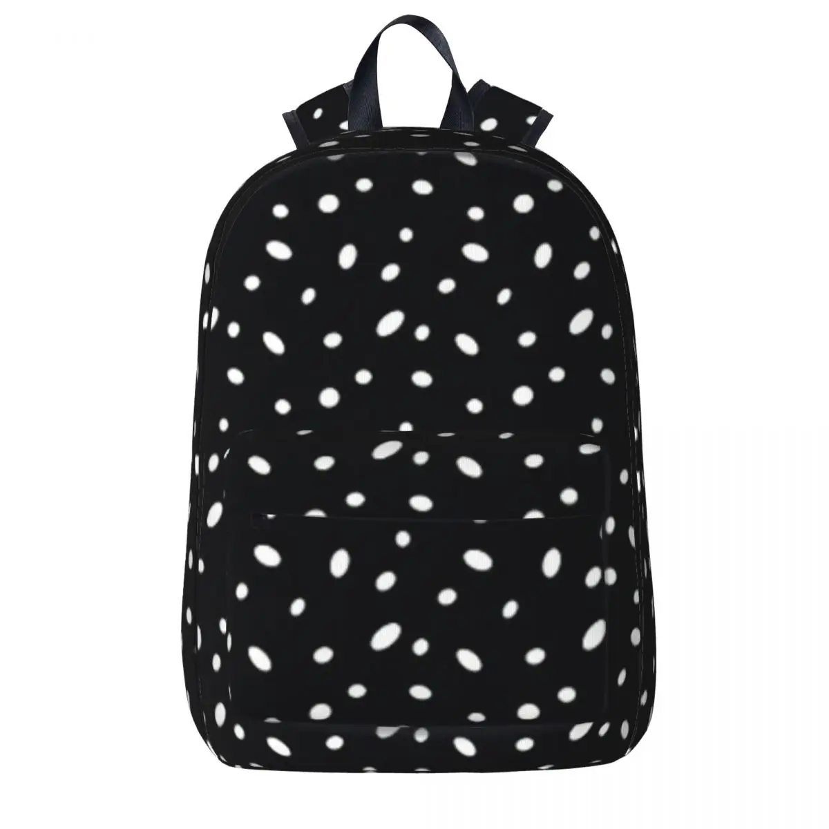 

Polka Dots - Black And White Backpack Boys Girls Bookbag Students School Bag Cartoon Kids Rucksack Travel Rucksack Shoulder Bag