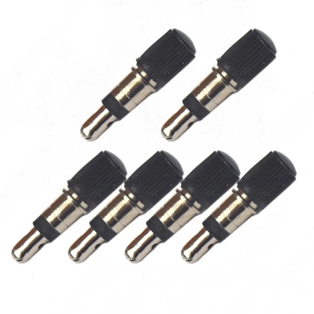 

4/6pcs Bicycle Valve Core Alligator Flash Valve DV Bike Valves with Dust Cap Dunlop Advanced Reliable Check Valves Insert