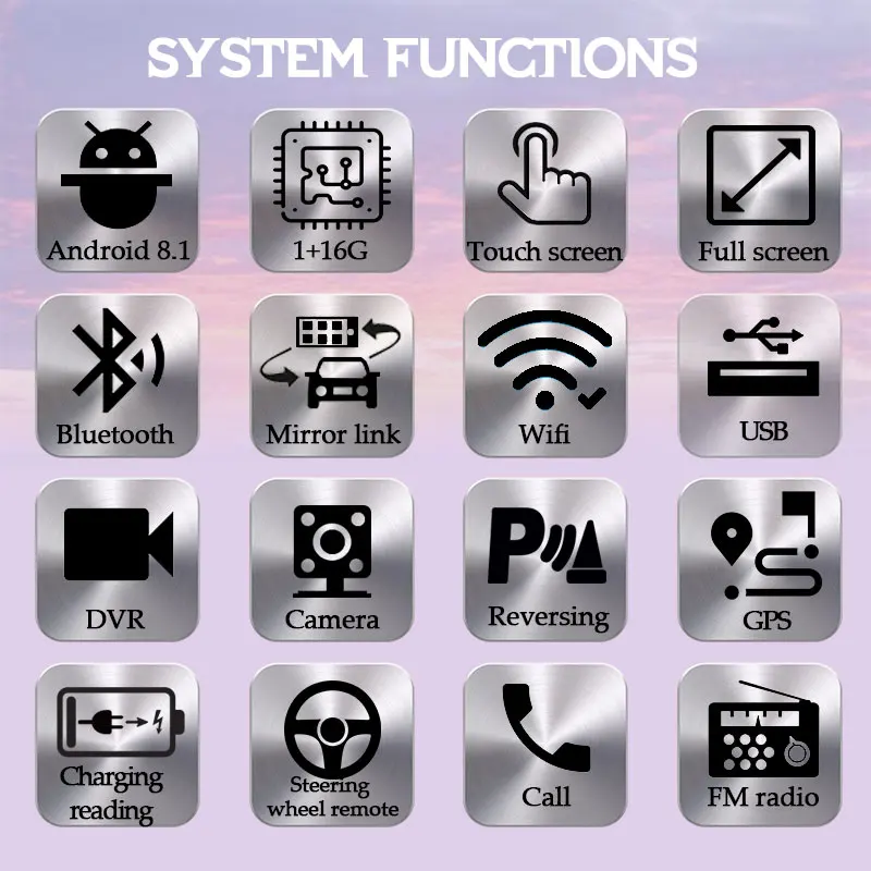 Автомагнитола 1 Din Bluetooth 6 9 дюйма mp5-плеер Авторадио стереомагнитола видео Android 8.1