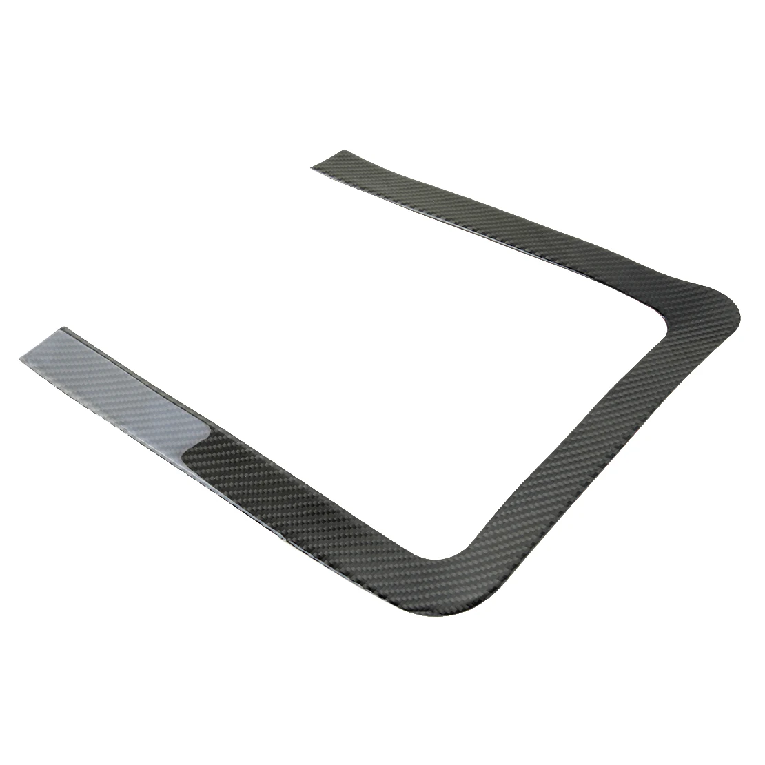 

Черная Автомобильная внутренняя Передняя центральная консоль из углеродного волокна Коробка для хранения рамка отделка чехол подходит дл...