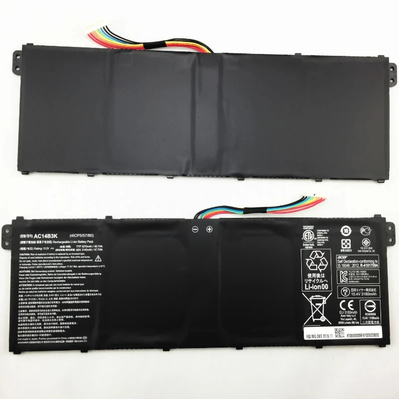 3270 мАч AC14B3K Аккумулятор для ноутбука Acer Aspire R5-571T R5-571TG S14 CB3-511 Swift3 SF314-51 R 11 R3-131T 15 2 В