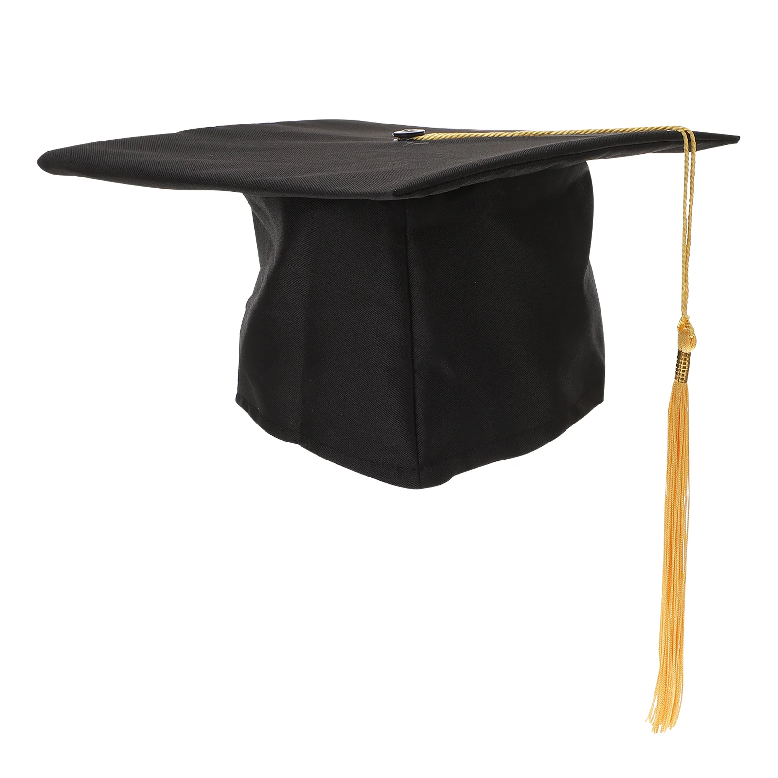 

Graduation Cap Hat Adult Gown Caps Black Mortar Board Academic Grad College Bachelor Gifts Fringed Adjustable Decorations Tassel