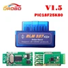 V1.5 Super MINI ELM327 Bluetooth ELM327 Auto Tools With PIC18F25K80 Chip OBD2 / OBDII for Android Torque For Car Code Scanner 1