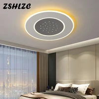 simple modern led chandeliers for bedroom living dining room study kitchen surface mounted lighting round indoor ceiling lamps