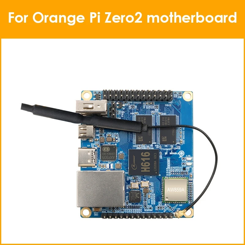 

For Orange Pi Zero 2 Development Board Allwinner H616 Chip Cortex-A53 Quad Core Development Board Support Wifi Bluetooth