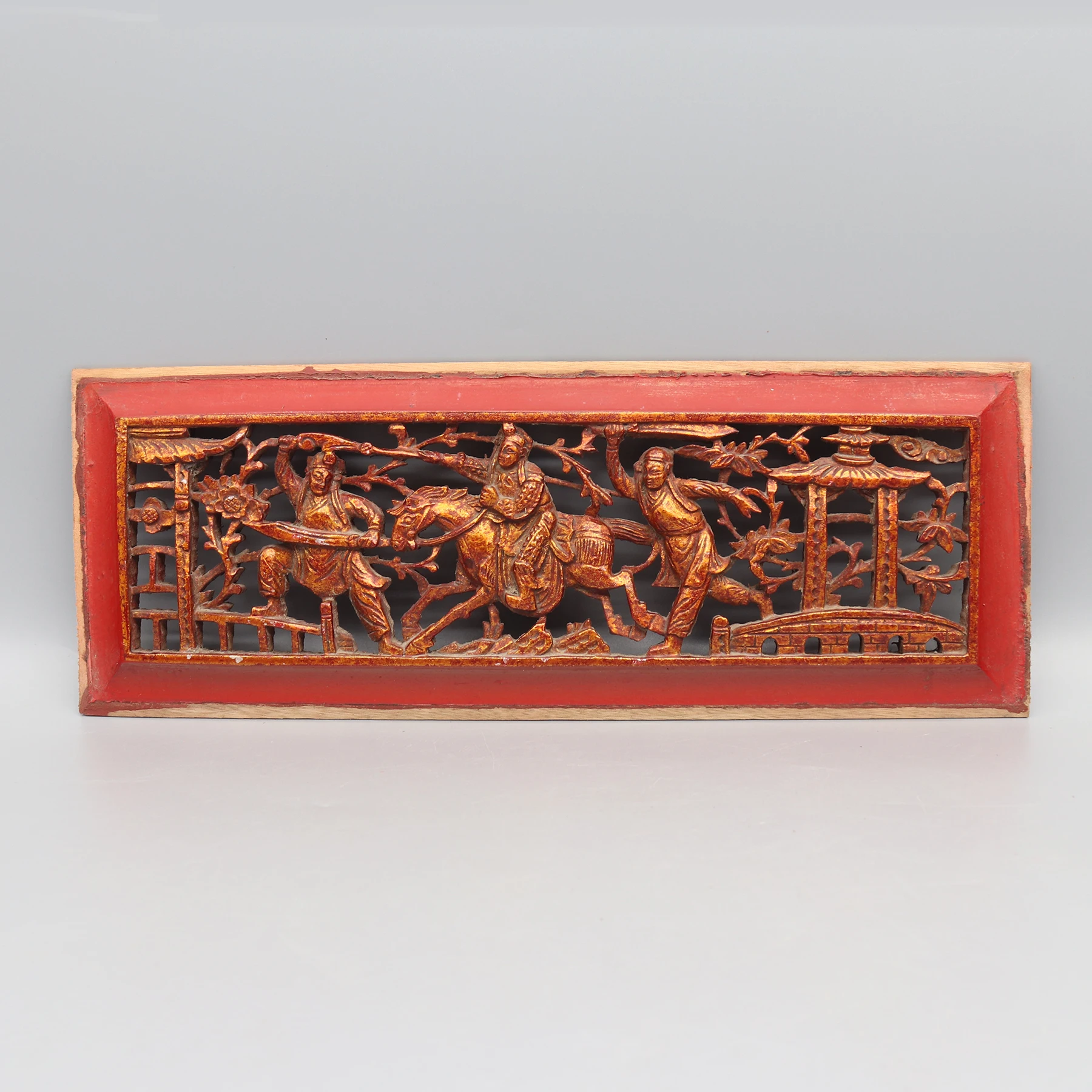 Пара из 4 панелей для резьбы от старой кровати с навесом Украшение стен