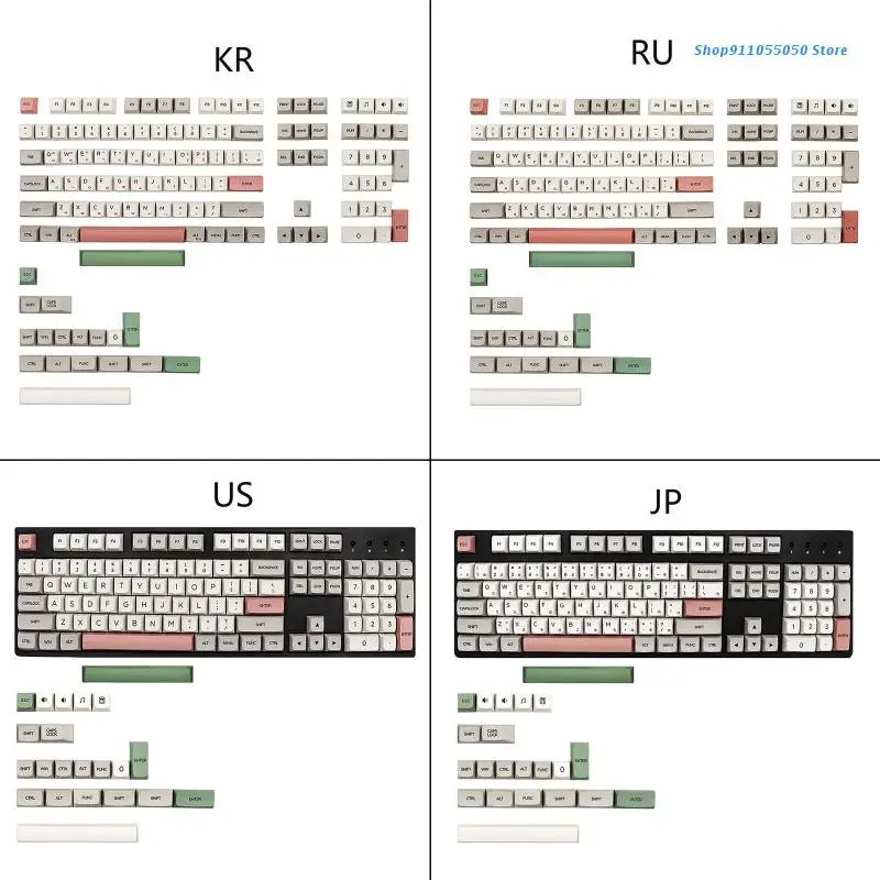 

C5AB 126 шт. 9009 клавиш PBT пользовательская краска Сублимация XDA V2 профильные колпачки для MX Switch