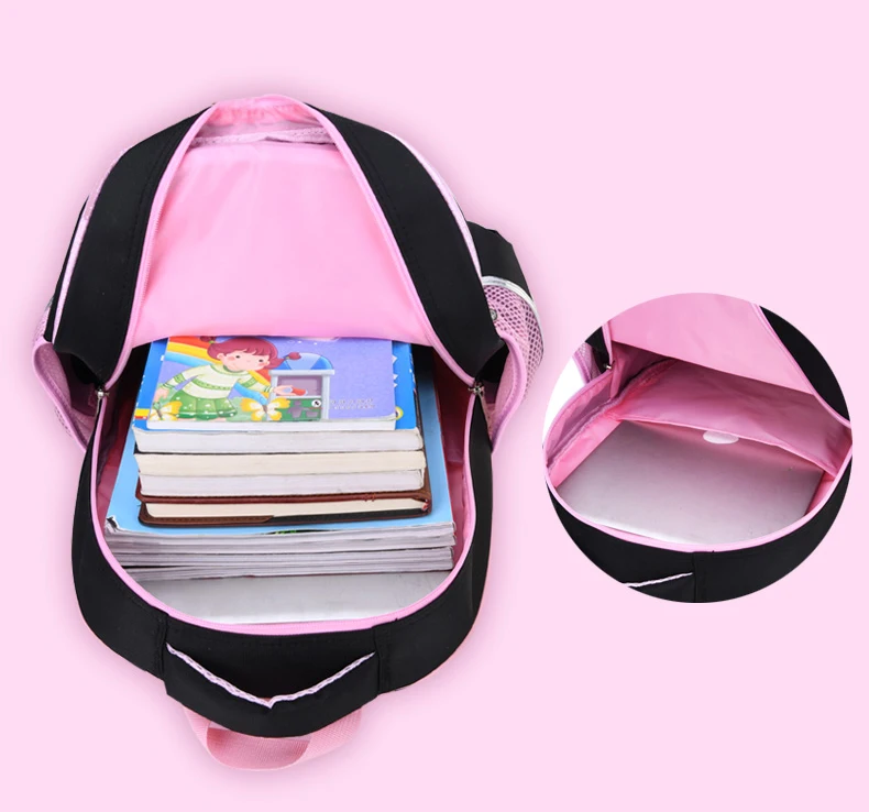 Orthopedic Kid Backpack Cute Girls School Shoulder Bags Children Primary Backpacks Cartoon Cat Princess Pen Bag Mochila Infantil