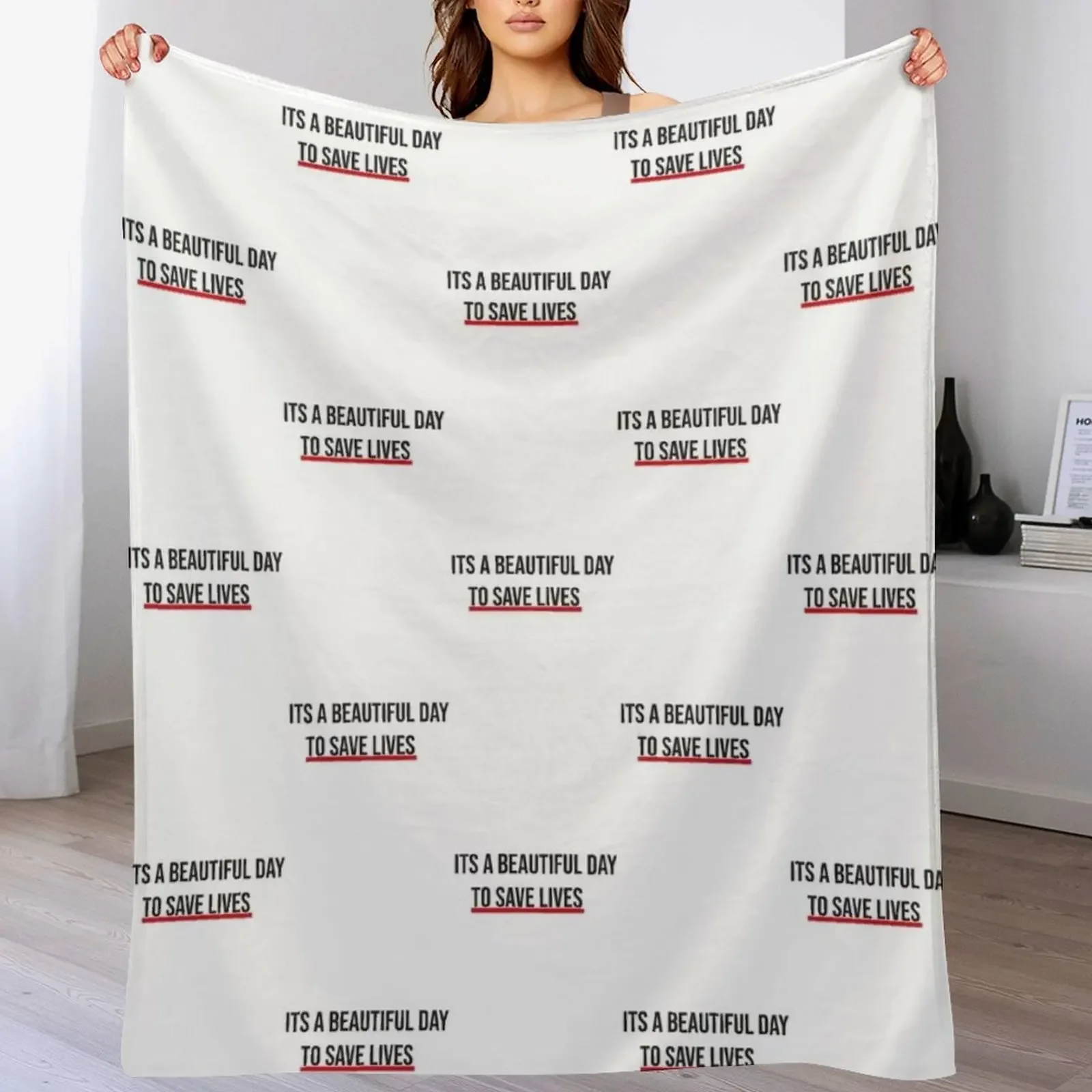 Это красивый день чтобы спасти жизни. Одеяло для дивана. Многоцелевые