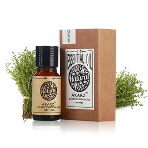 Эфирное масло тимьяна AKARZ, естественная стерилизация, расслабление кожи, лечение перхоти от акне, Масло Тимьяна