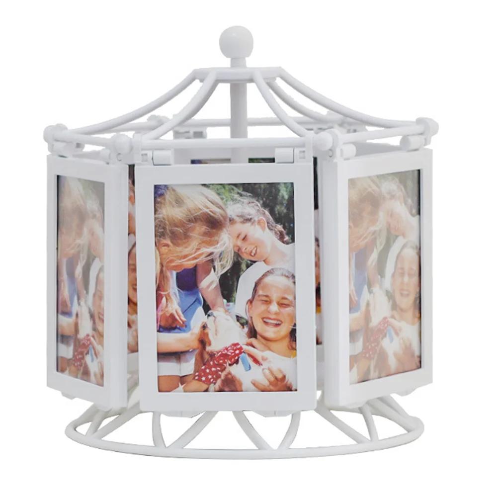 

Ferris Wheel Photo Frame Picture Stand Display Desk Decorations Vintage Table Rotatable Frames