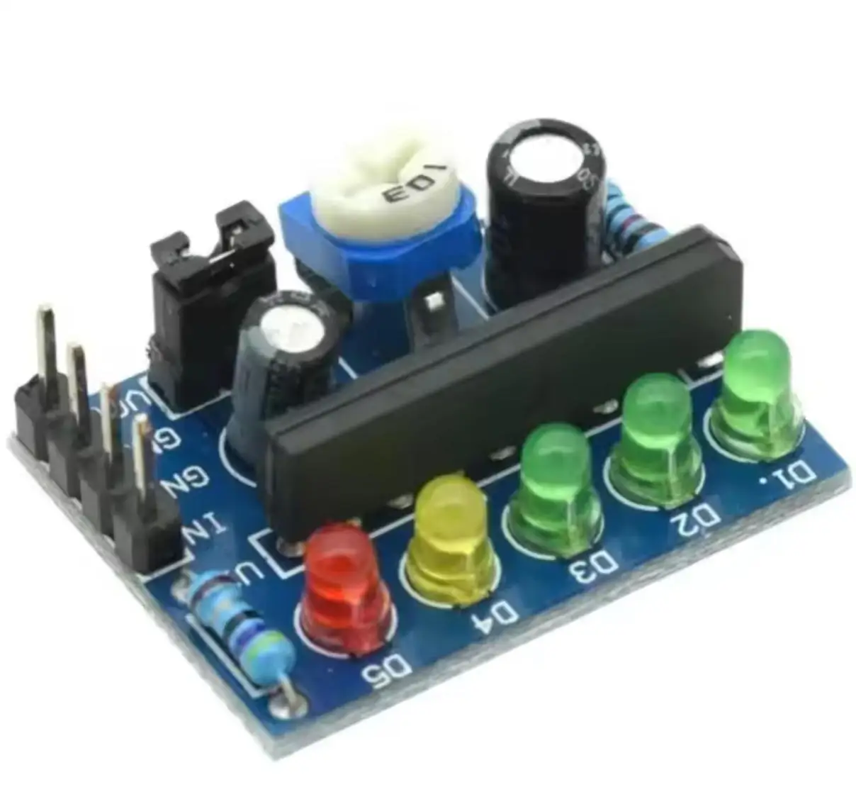 Фото Индикатор уровня напряжения аудиосигнала DC 3.5V-12V KA2284, индикатор заряда батареи, красно-зеленый светодиод для вольтметра, измерителя уровня звука (VU-метр) №2